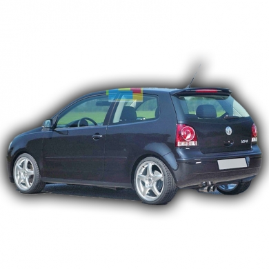 Volkswagen Polo 1998-2002 Uyumlu Yedek Parça HB Işıklı Spoiler Boyalı